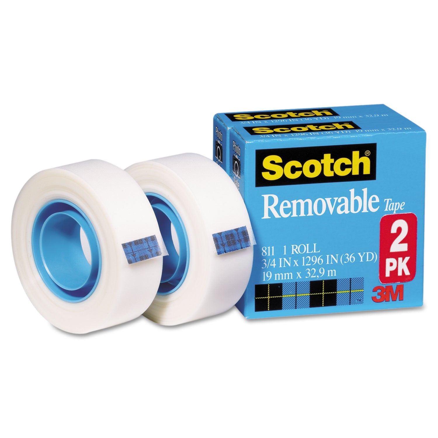 3M TAPE,3/4"X1296, REM.,CR