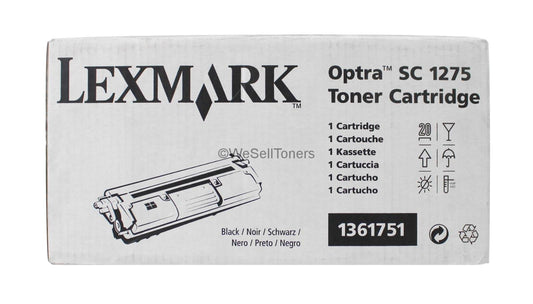 Lexmark 1361751 Black Toner Optra SC1275 4.5K