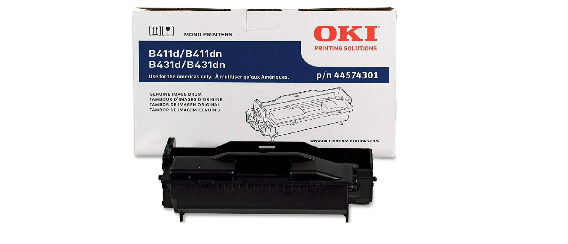 OKI 44574301 44574301 Drum, 30,000 Page-Yield, Black