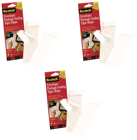3M Tape Sheets 3750P Clear 2 in x 6 in Pack of 3