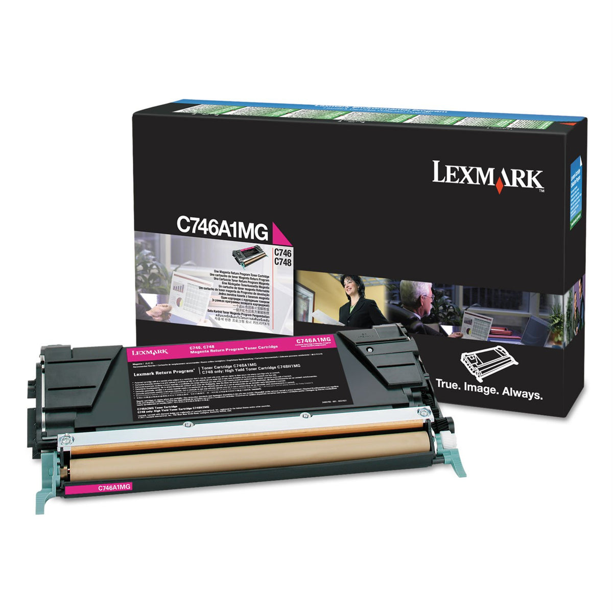 Lexmark C748 C746A1MG Magenta Toner 7,000 Yield