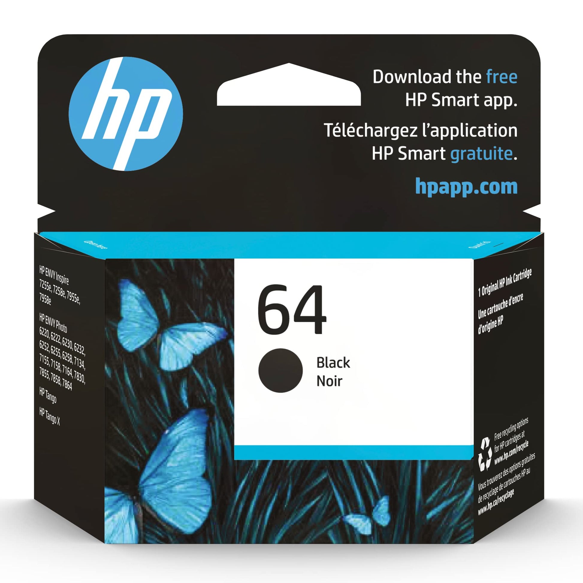 HP 64 Black Ink Cartridge N9J90AN