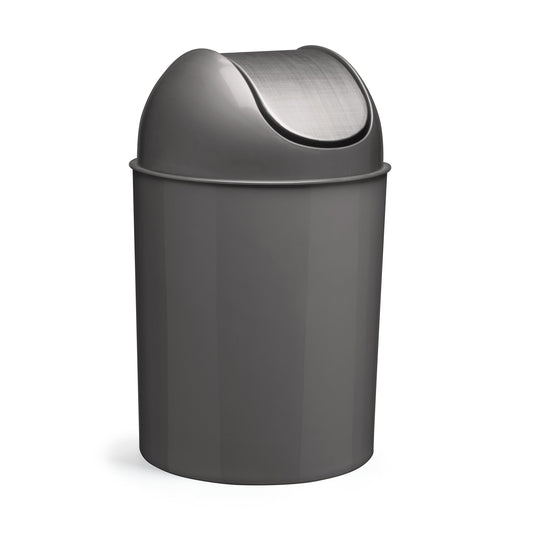 Umbra Mezzo 2.5 Gallon Trash Can Brushed Silver