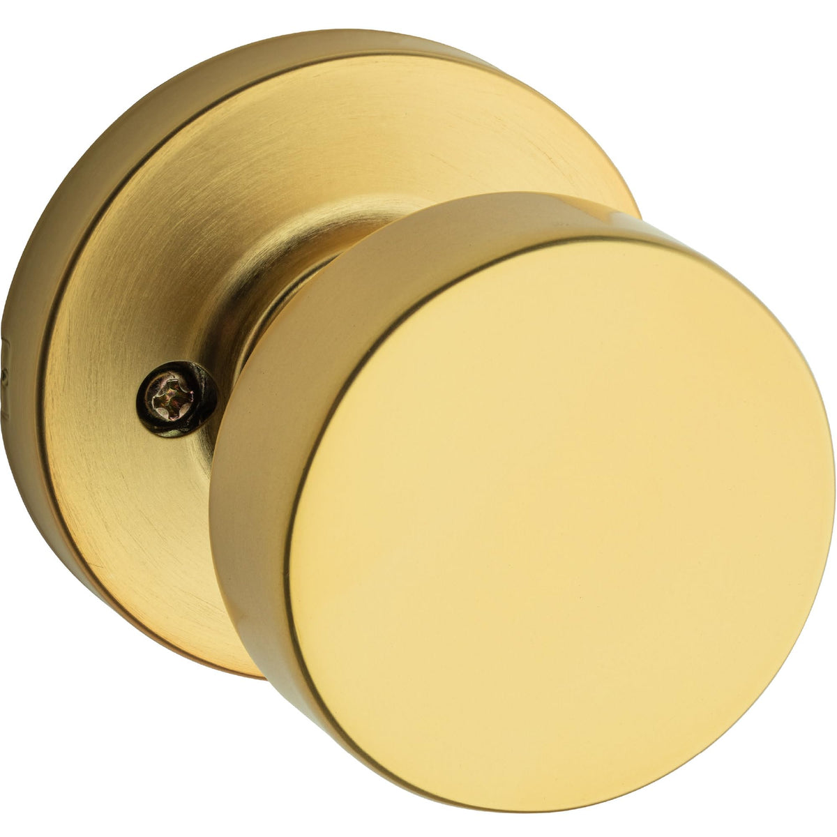 Kwikset Pismo Dummy Door Knob Satin Brass