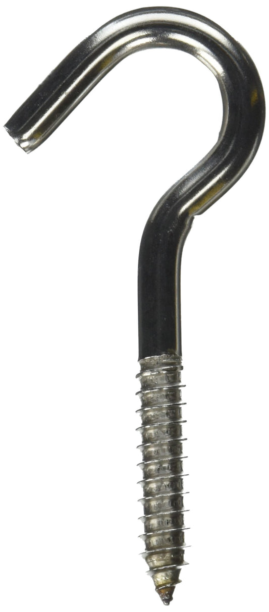 NATIONAL Scrw Hook Ss 3/8x4-7/