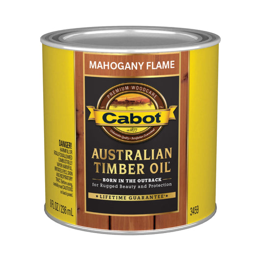 Cabot Australian Timber Oil Mahogany Flame 1/2 Pint