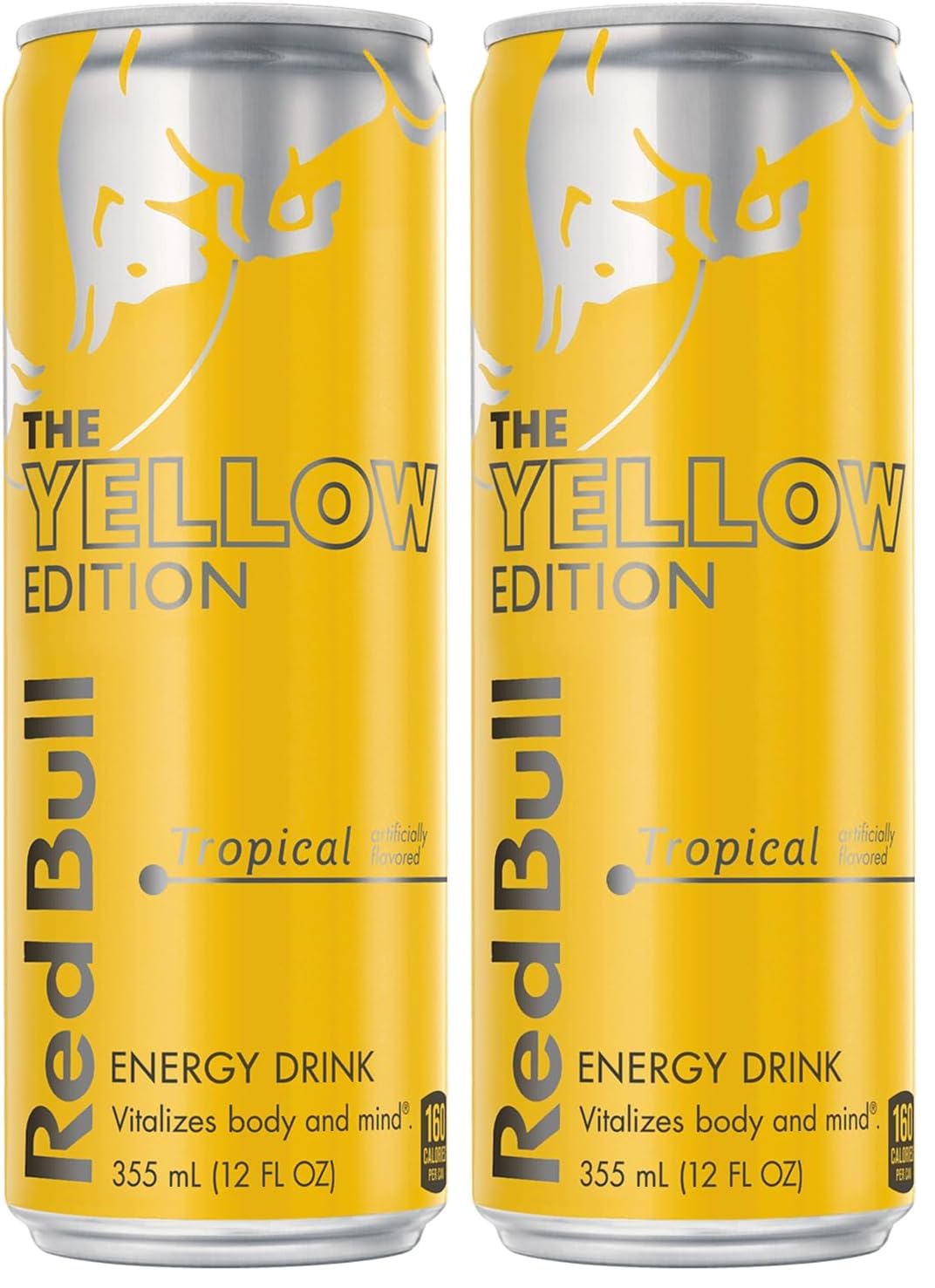 Red Bull Tropical Yellow Edition Energy Drink 12 Fl Oz 2 Pack