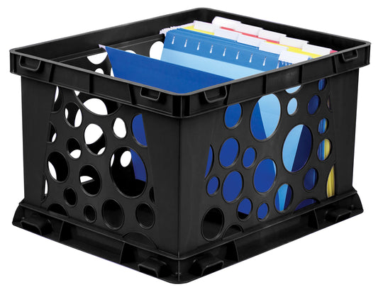 Storex Large Storage File Crate 17.25 x 14.25 x 10.5 in