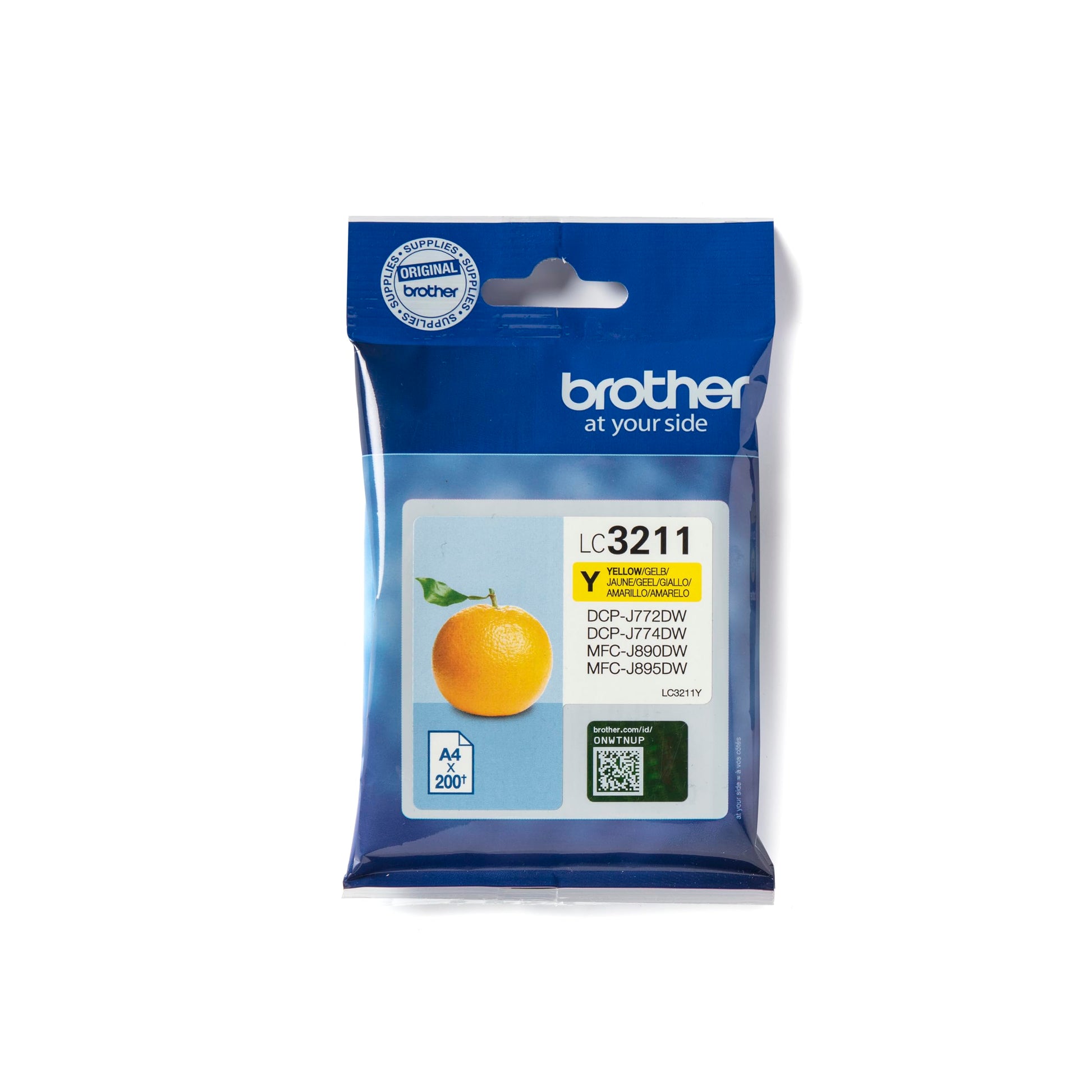 Brother LC3211Y Yellow Ink Cartridge 200 Pages