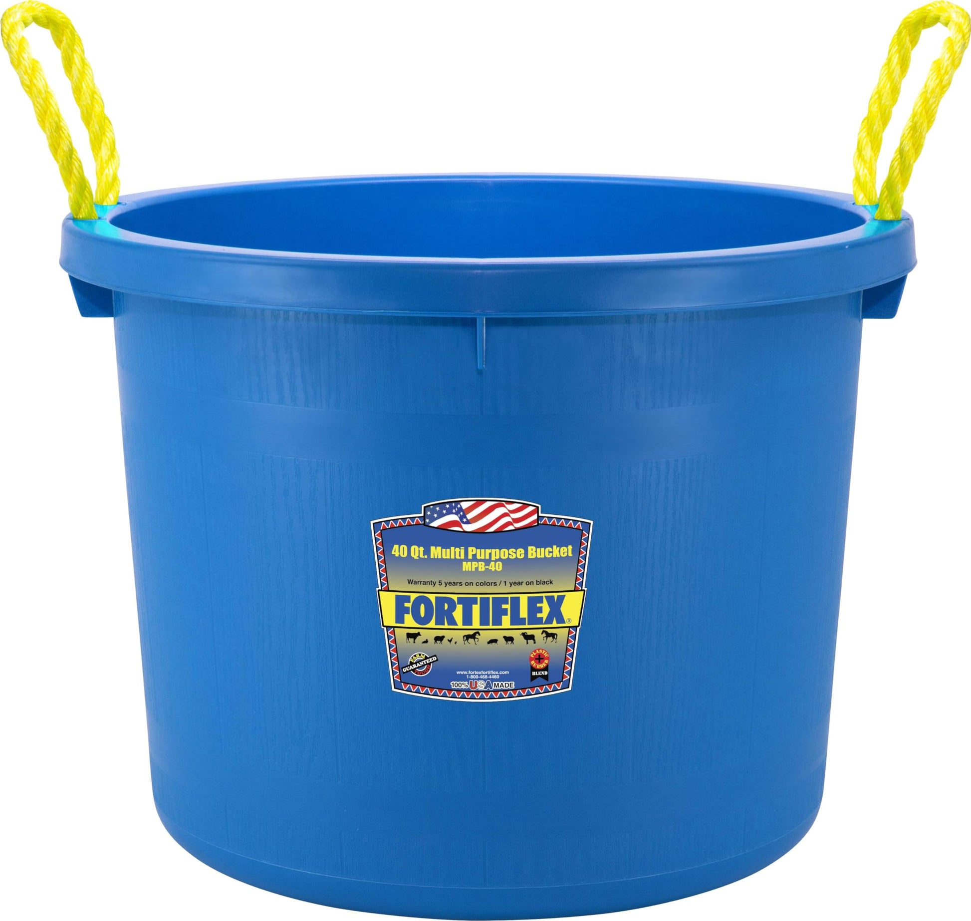 Fortiflex Multi Purpose Storage Bucket 40-Quart Blue