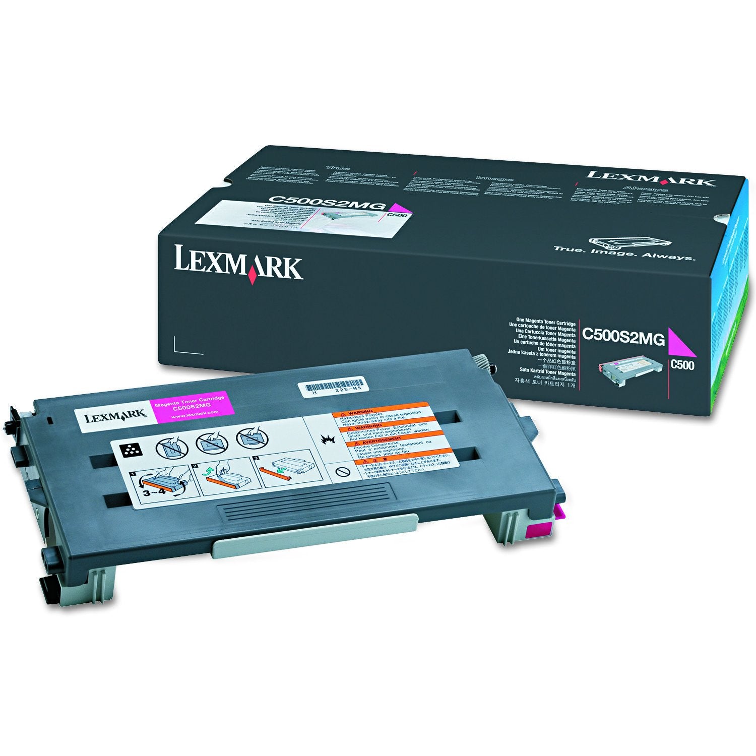 Lexmark Magenta Toner Cartridge C500, 1500 Page Yield