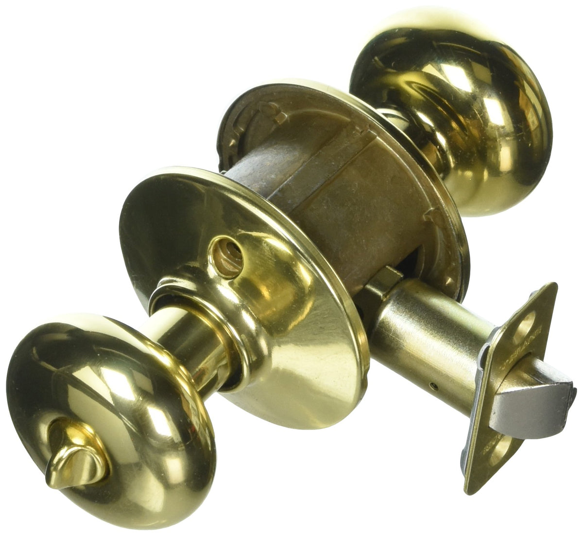 Schlage Plymouth F51A Keyed Entry Door Knob Polished Brass