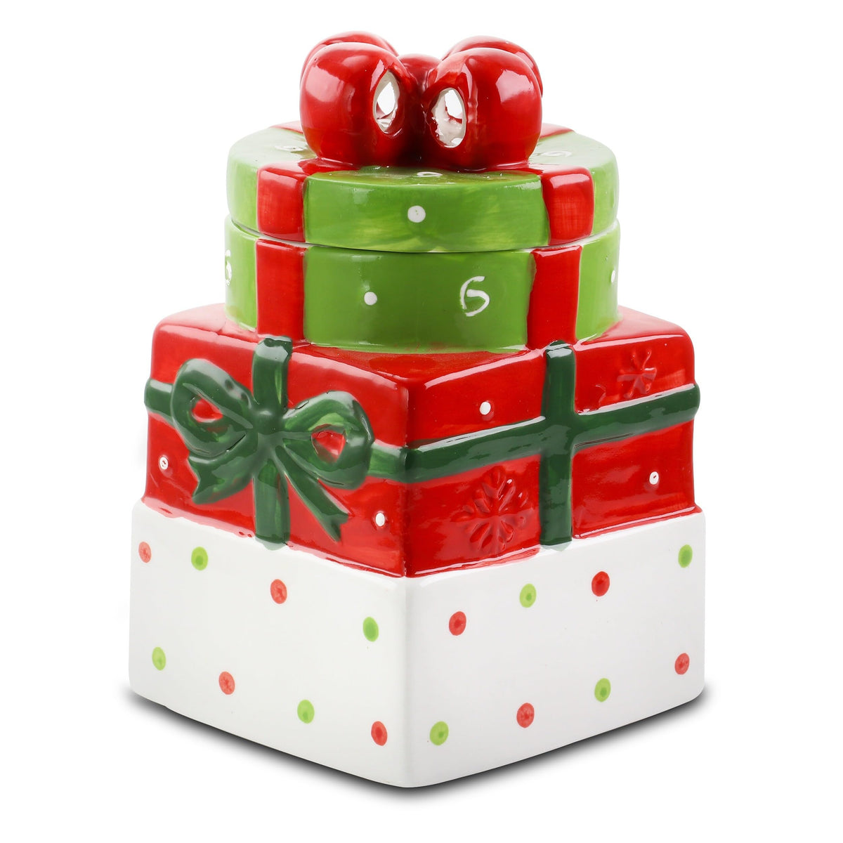 Gibson Home Christmas Estate Cookie Jar 7.5 Inch