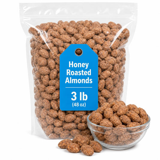 Jonny Honey Roasted Almonds 3 lb Bulk Pack
