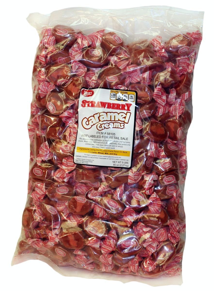 Goetze's Strawberry Smoothie Caramel Creams 5lbs