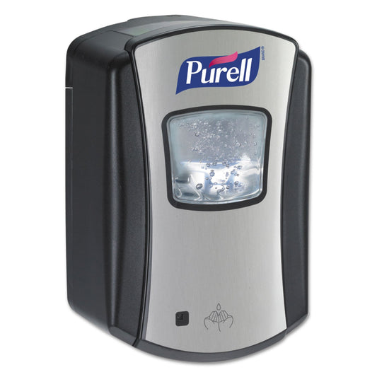 PURELL LTX-7 Touch-Free Hand Sanitizer Dispenser, Chrome/Black, for 700 mL PURELL LTX-7 Hand Sanitizer Refills (Pack of 1) - 1328-04