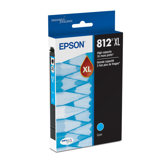 Epson 812 DURABrite Ultra XL Cyan Ink Cartridge T812XL220-S