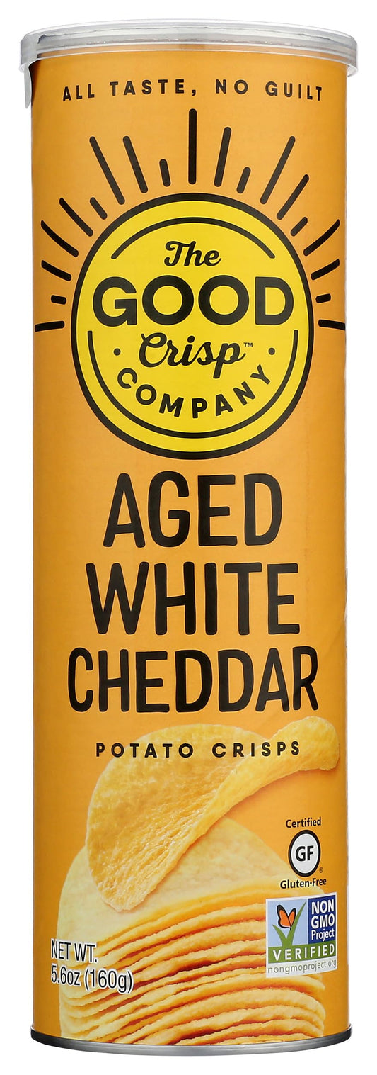 The Good Crisp Company, Potato Crisps Aged White Cheddar, 5.6 Ounce