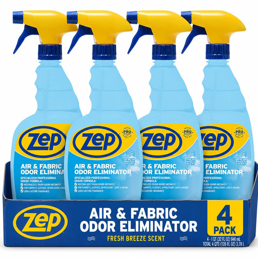 Zep Air and Fabric Odor Eliminator - 32 oz (Pack of 4) ZUAIR324 - Refresh Your Home, Office and Business