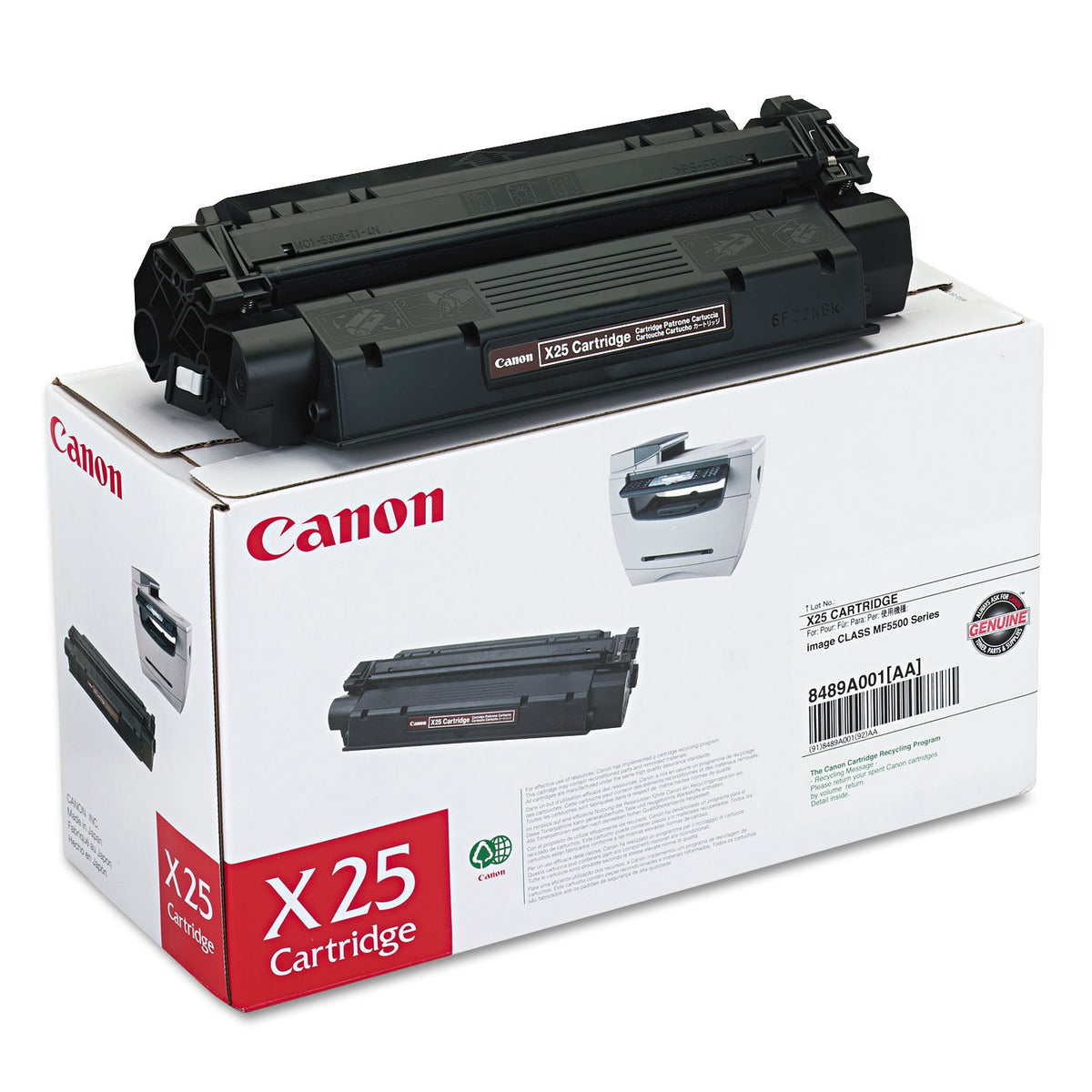 Canon X25 ImageCLASS 5750 Black Toner 2500 Yield - Geniune Orginal OEM Toner