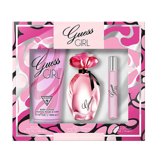 GUESS GIRL(W)(W/B)3PC SET(LI F