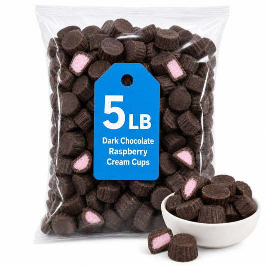 Barry Dark Chocolate Raspberry Cream Cups 5 lb