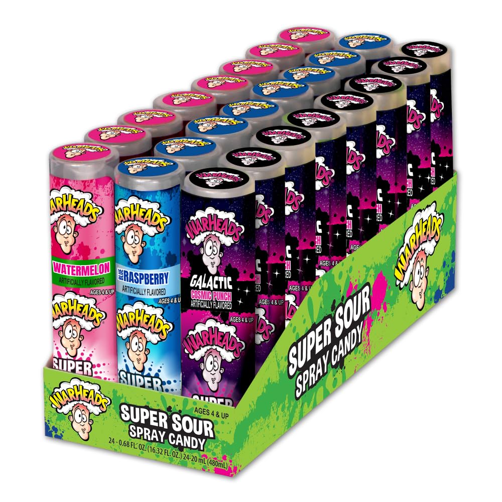 WARHEADS Super Sour Spray Candy 0.68oz 24ct
