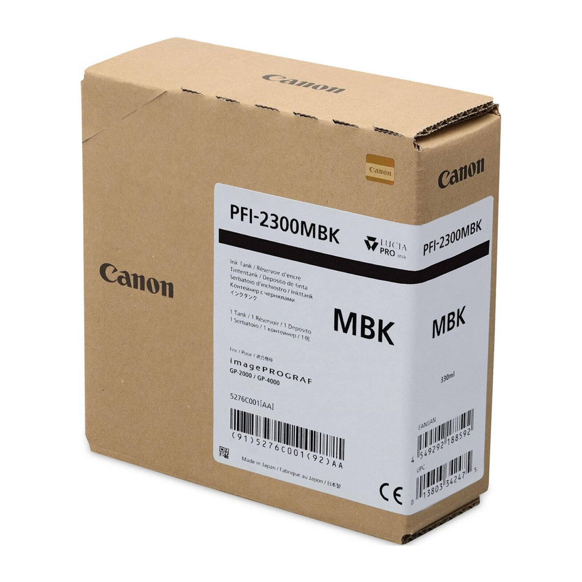 Canon GRAN FORMAT DYE PARA GP-2000 GP-4000 PFI-2300 MATTE BLACK