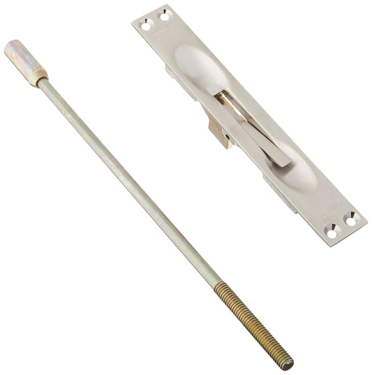 Baldwin 060005612 12" Flush Bolt Satin Nickel