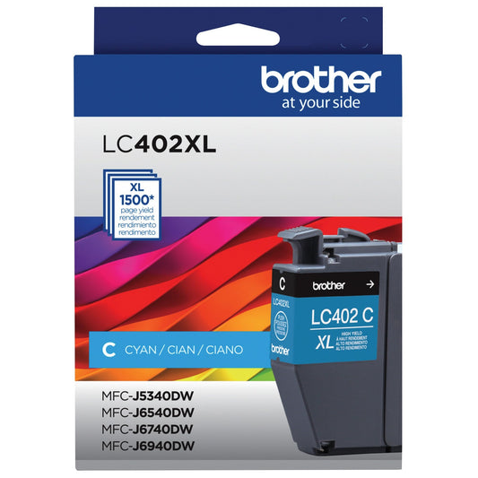 Brother LC402XLC High Yield Cyan Ink Cartridge