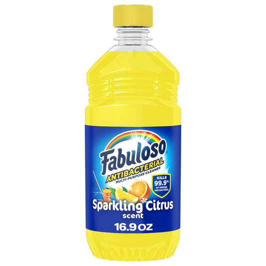 Fabuloso Antibacterial All Purpose Cleaner, Sparkling Citrus Scent, 16.9 Ounce (Pack of 2)