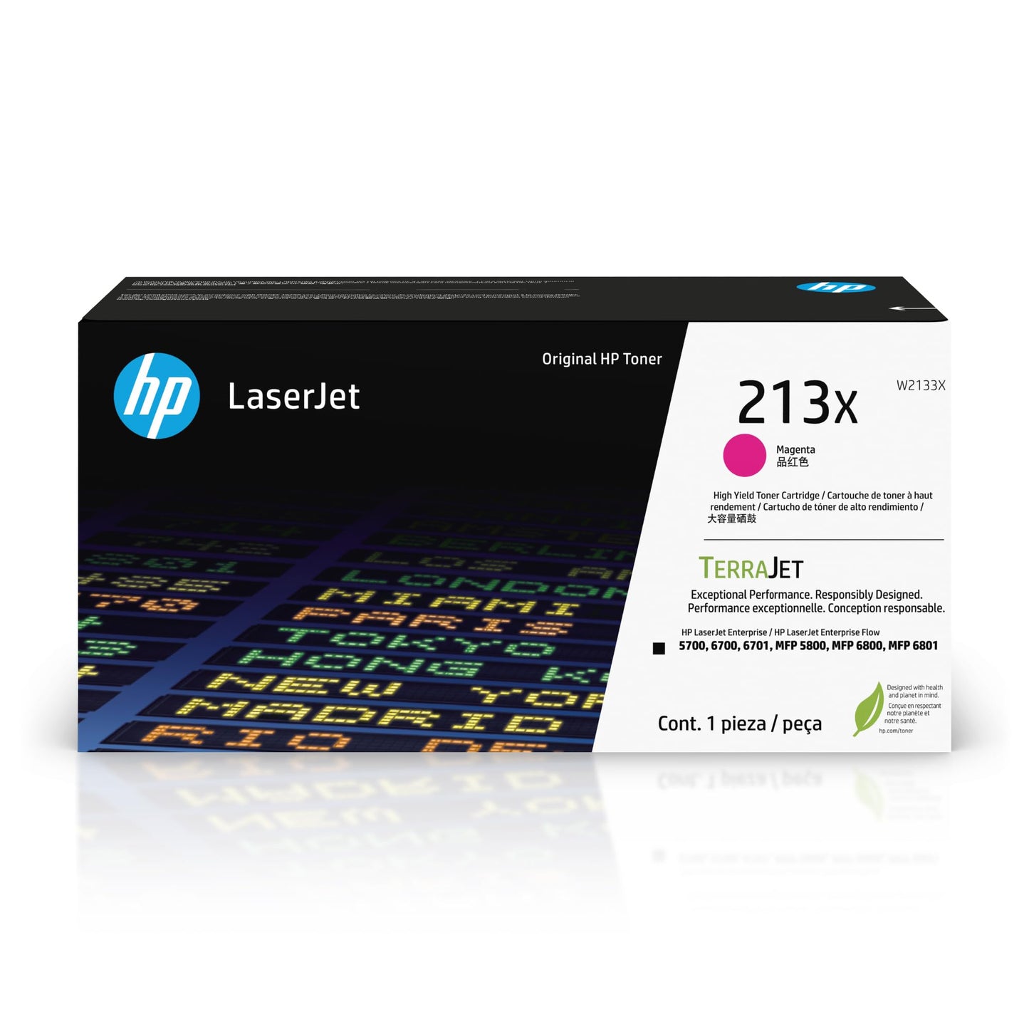 HP 213X High Yield Magenta Toner Cartridge W2133X