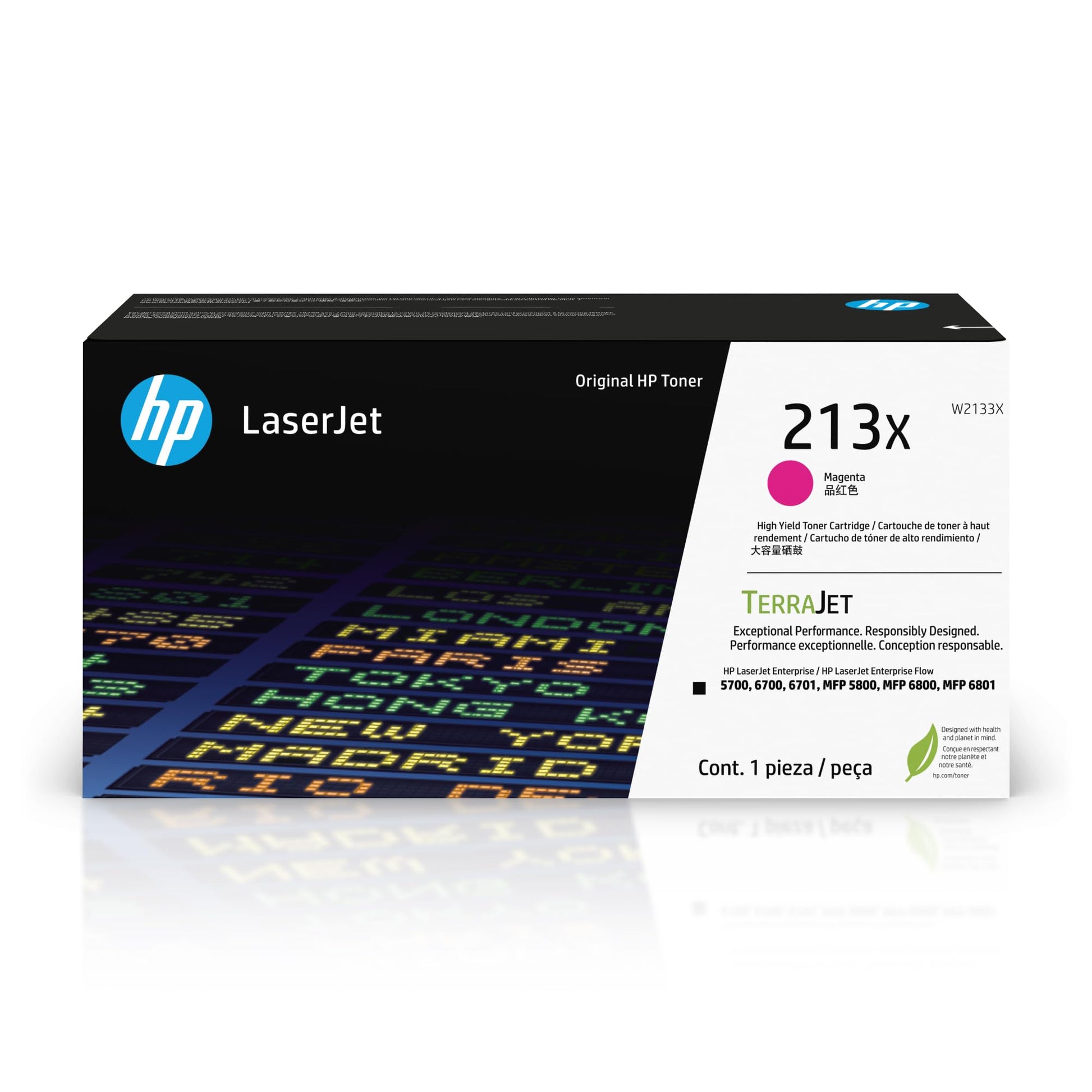 HP 213X High Yield Magenta Toner Cartridge W2133X