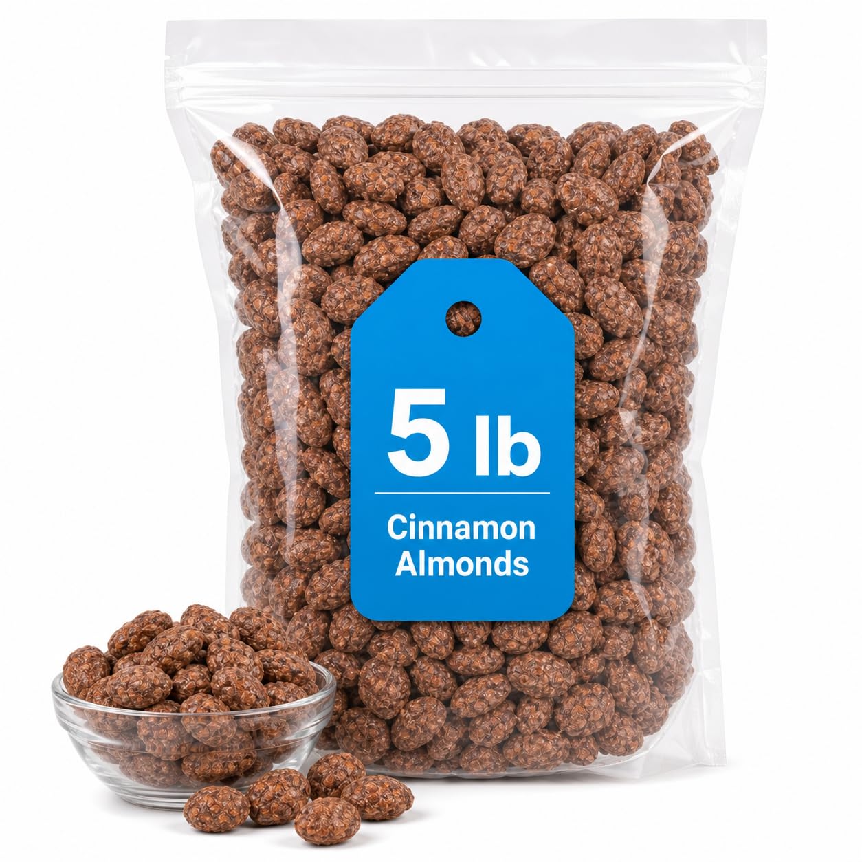 Jonny Cinnamon Almonds Sweet Spiced 5 lb Bulk Pack