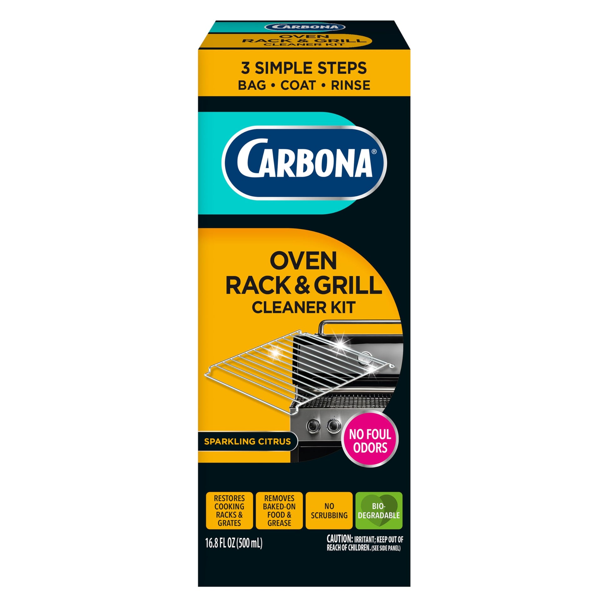 Carbona 2-In-1 Oven Rack And Grill Cleaner Bagged 16.9 Oz