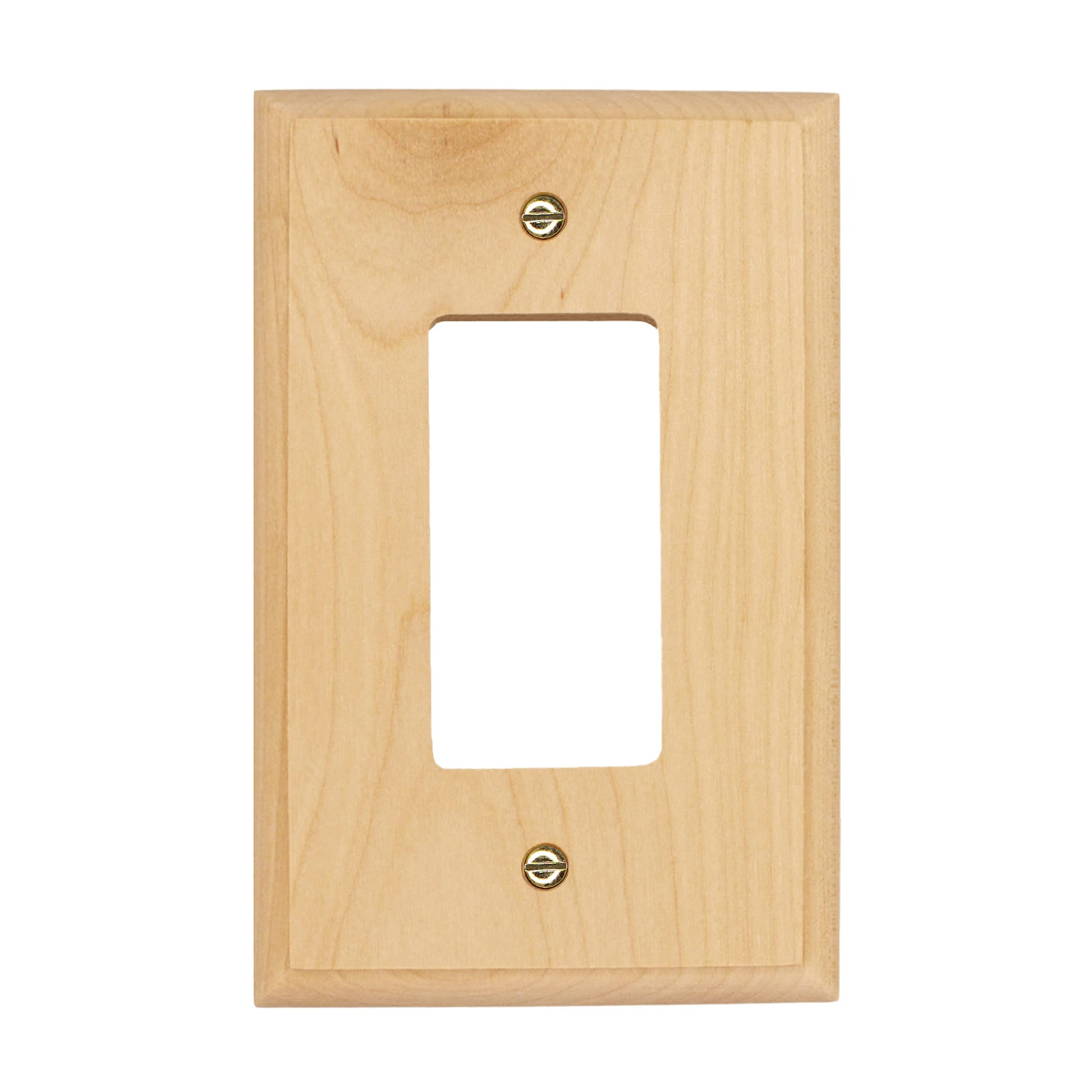 Atron Unfinished Wood Rocker Switch Plate 4-411R