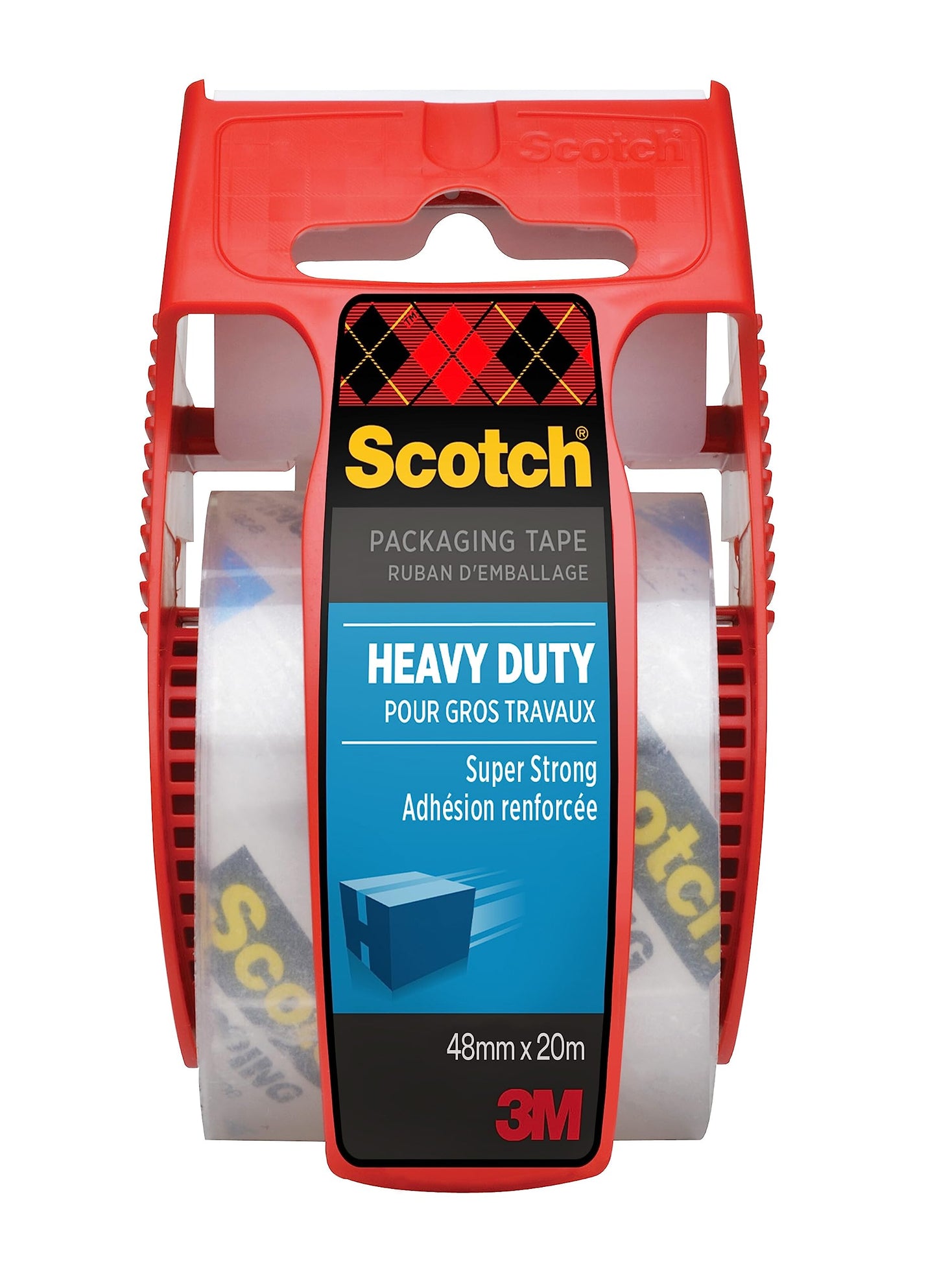 Scotch Secure Seal Packing Tape, Ultra Clear, Reliable and Durable Seal, 1.88 in x 800 in., 1 Packaging Roll with Dispenser