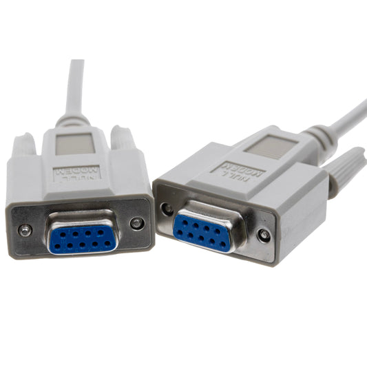 CableWholesale Null Modem Cable DB9 Female to Female 10ft