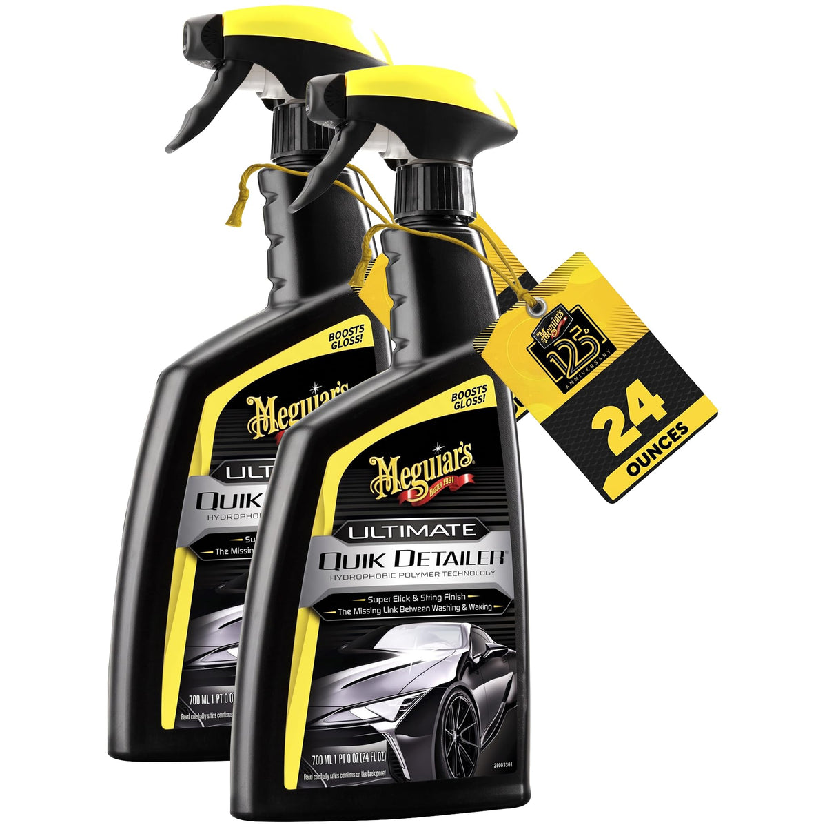 Meguiar's Ultimate Quik Detailer - 24 Oz Spray Bottle (Pack of 2)