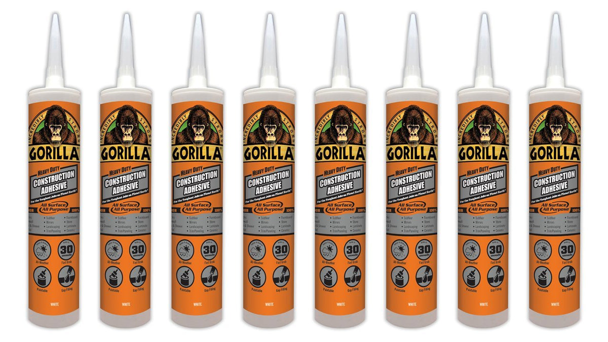 Gorilla Heavy Duty Construction Adhesive 9oz 8-Pack