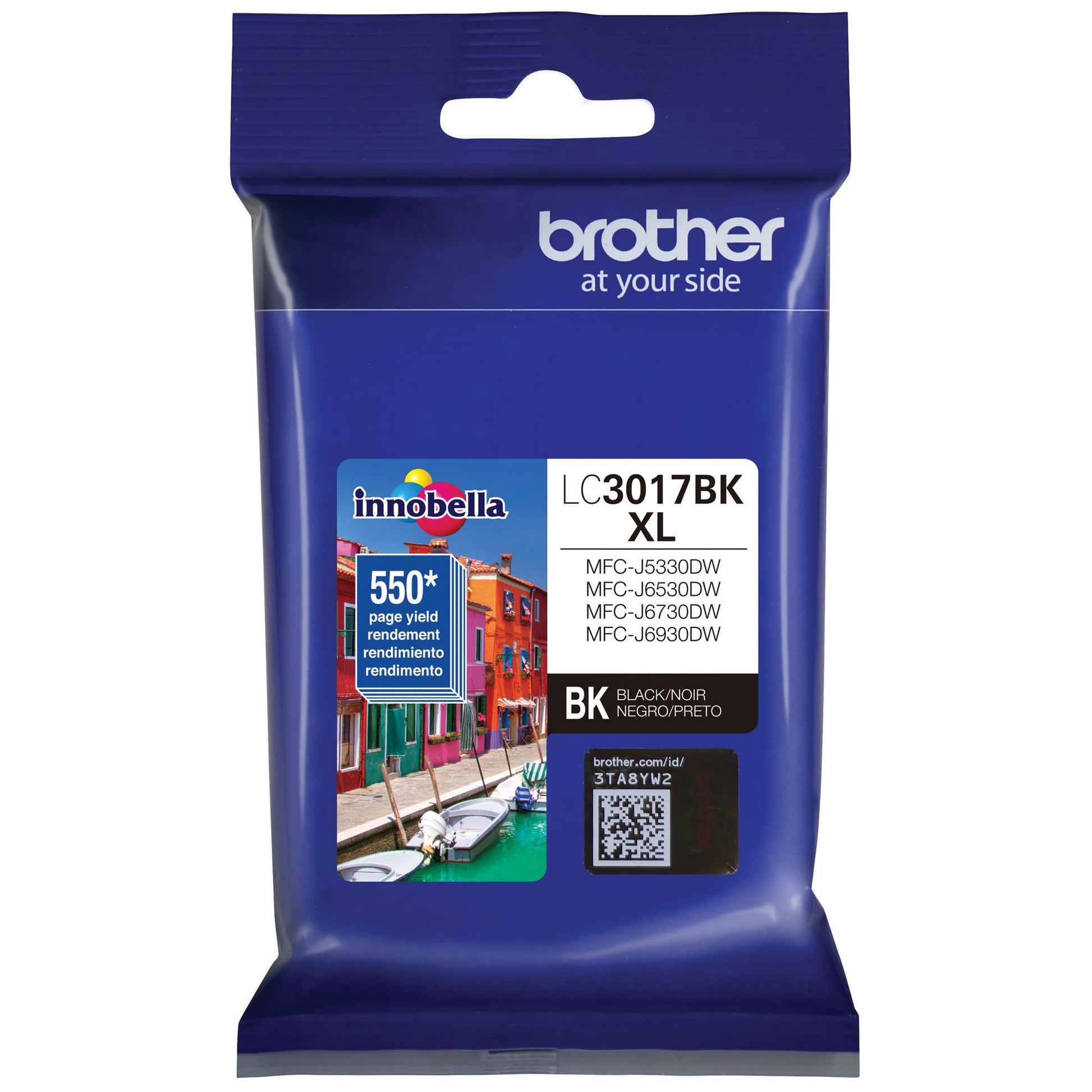 Brother LC3017BK High Yield Black Ink Cartridge 550 Pages