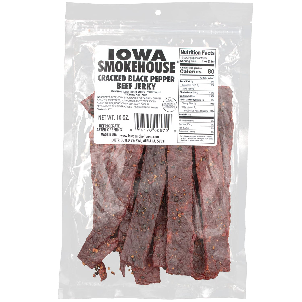 IOWA JERKEY BEEF CRKD BLK PEPR