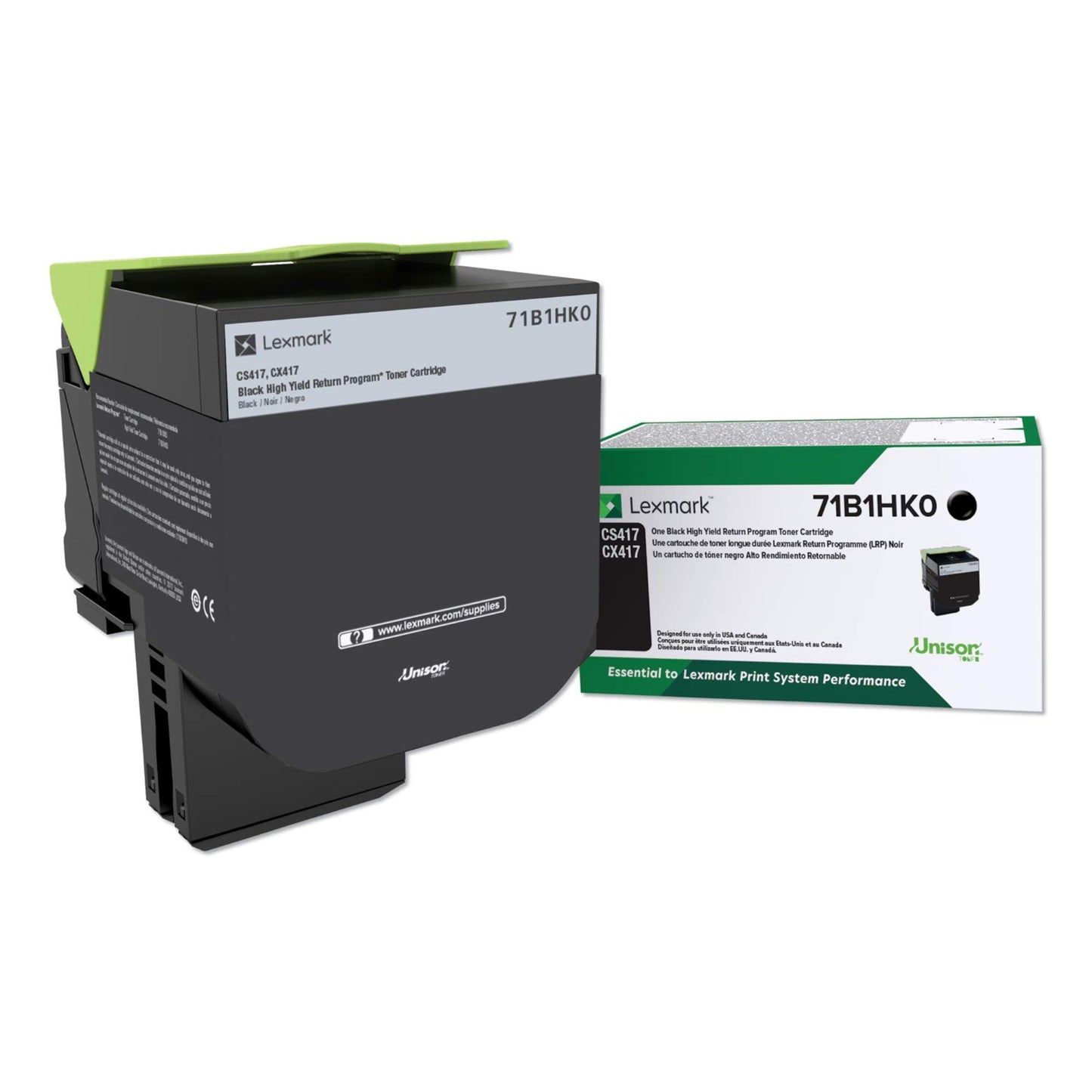 Lexmark 71B1HK0 Black High Yield Toner Cartridge