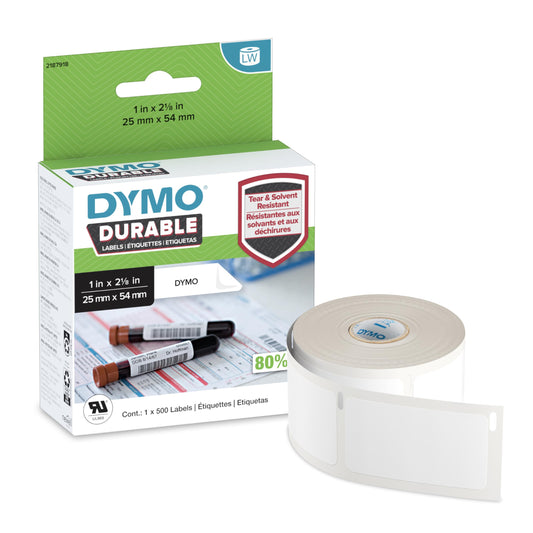 DYMO LabelWriter Durable Laboratory Labels 25mm x 54mm 500ct