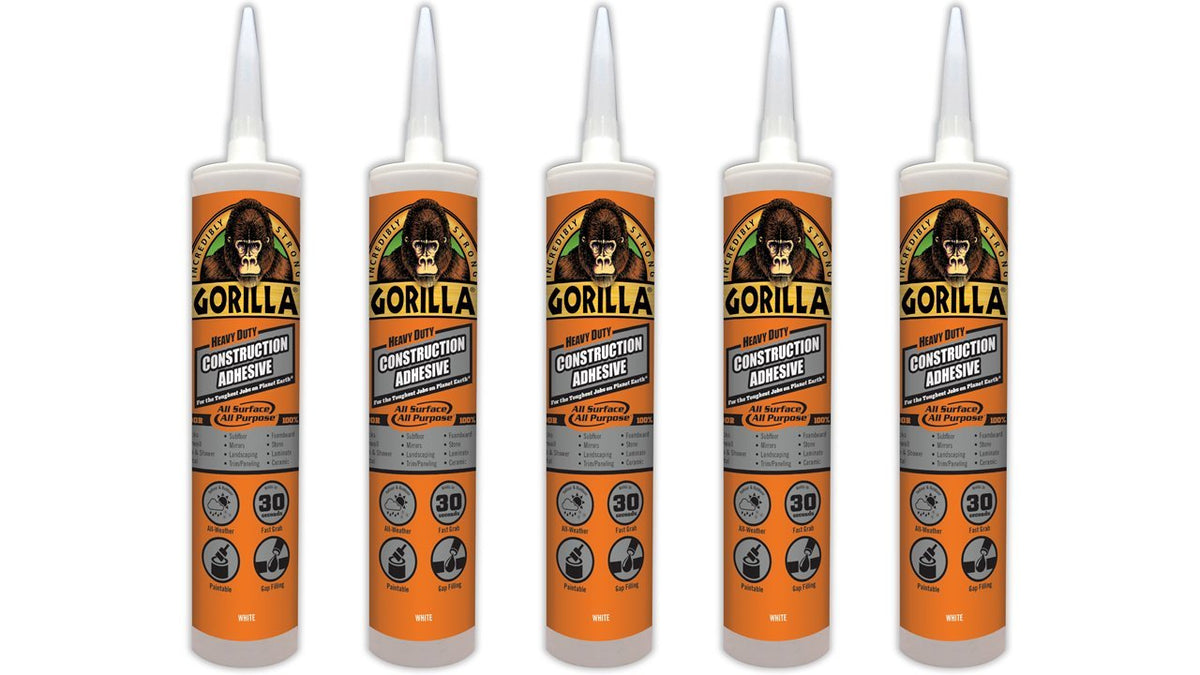 Gorilla Heavy Duty Construction Adhesive 9oz Pack of 5