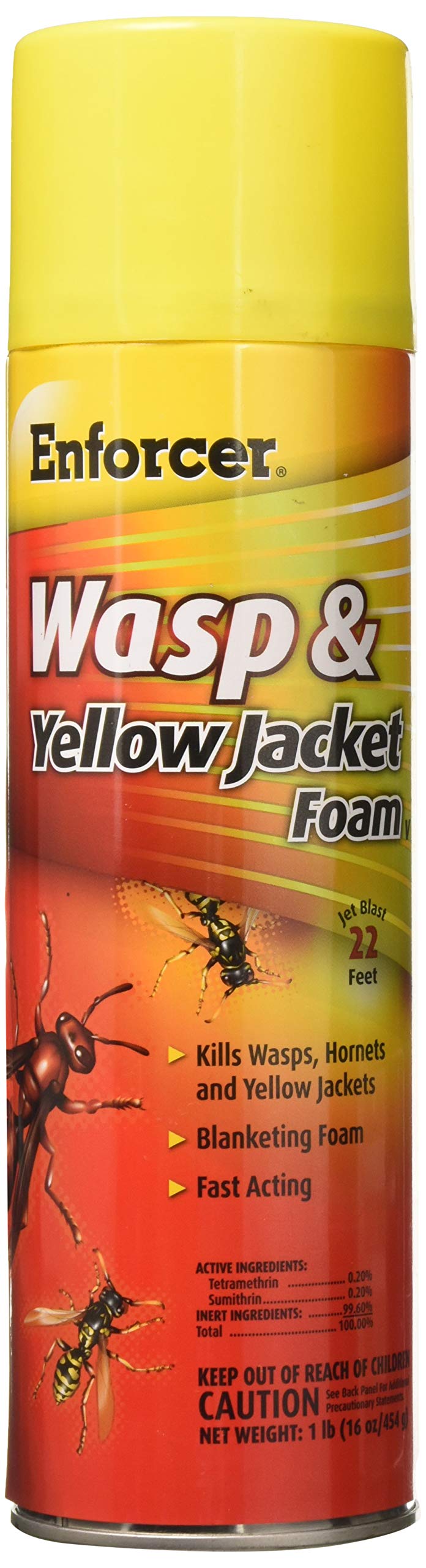 Zep FWH-16 Yellow Jacket Wasp Foam 16oz