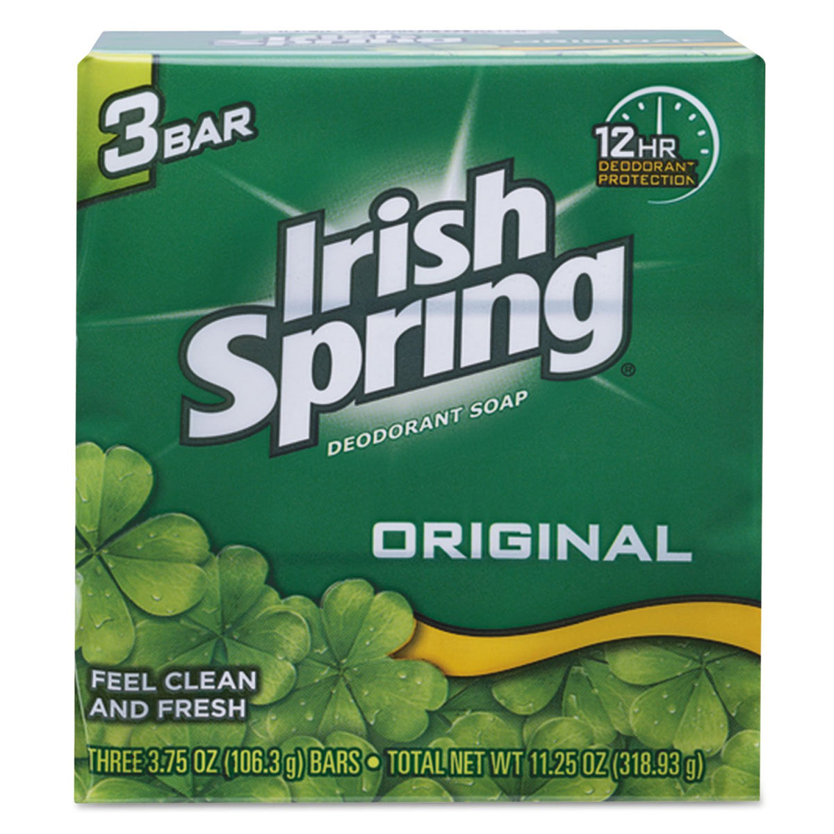 Irish Spring Original Deodorant Bar Soap 3.75 oz 54ct