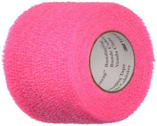 3M Vetrap Tape Roll 2-Inch x 5-Yard Hot Pink