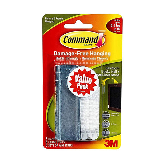 3M Command Universal Picture Hangers BCSRQ 6-Pack