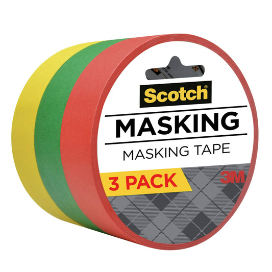 3M Scotch Expressions Masking Tape 0.94in x 20yd 3-Pack